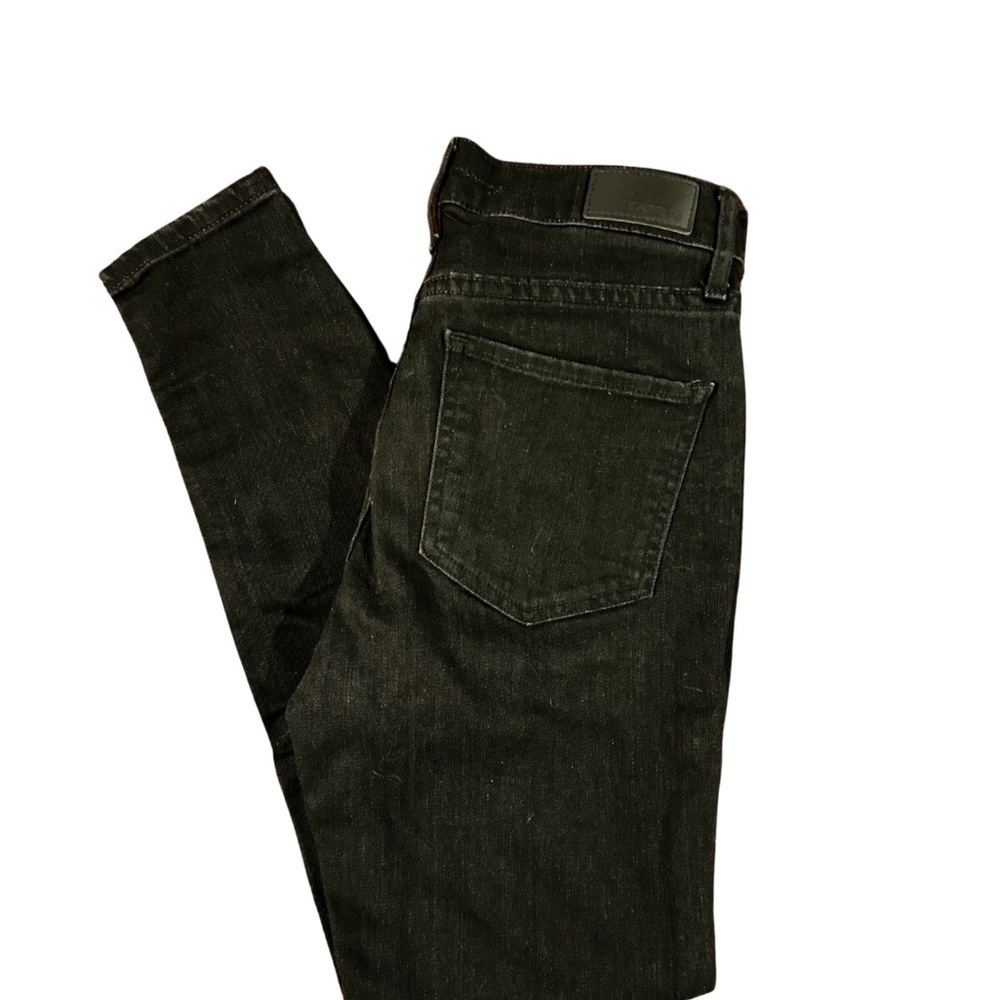 Express Women’s Black Denim Classic Skinny Jeans Mid-Rise Size 4 - Picture 3 of 4